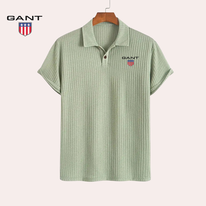 GANT® Premium Strukturerad Pikétröja | Herr Regular Fit