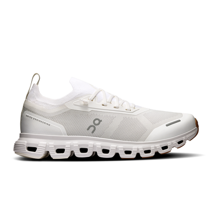 On Cloud sneaker in White / Undyed colorway, side view