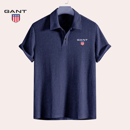 GANT® Premium Strukturerad Pikétröja | Herr Regular Fit