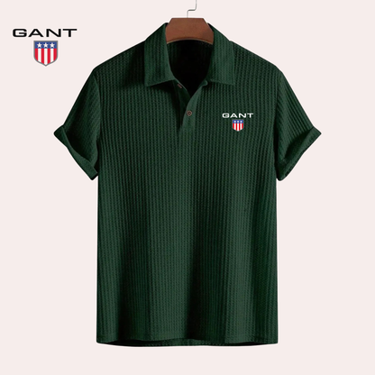 GANT® Premium Strukturerad Pikétröja | Herr Regular Fit