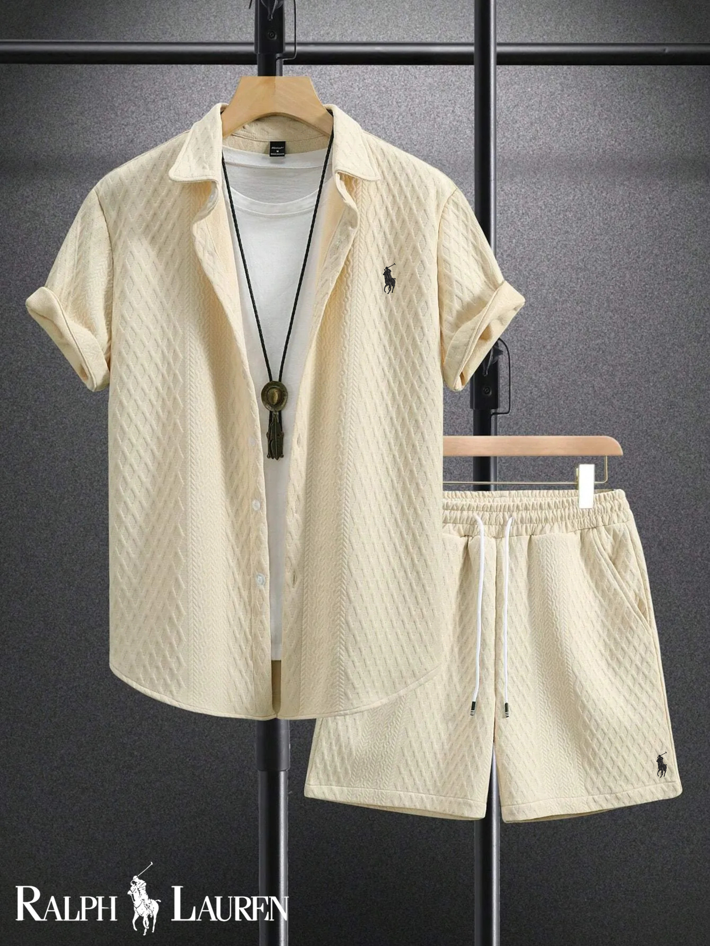 Ralph Lauren Premium Texturerat Sommarsett