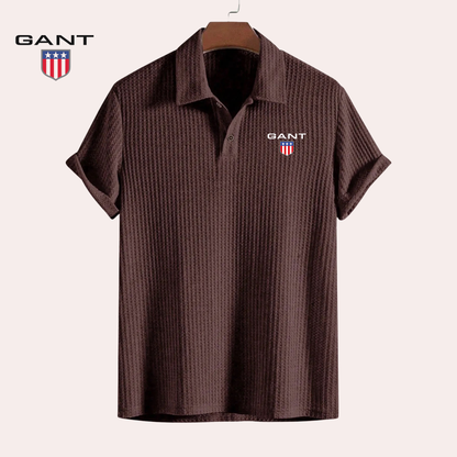 GANT® Premium Strukturerad Pikétröja | Herr Regular Fit