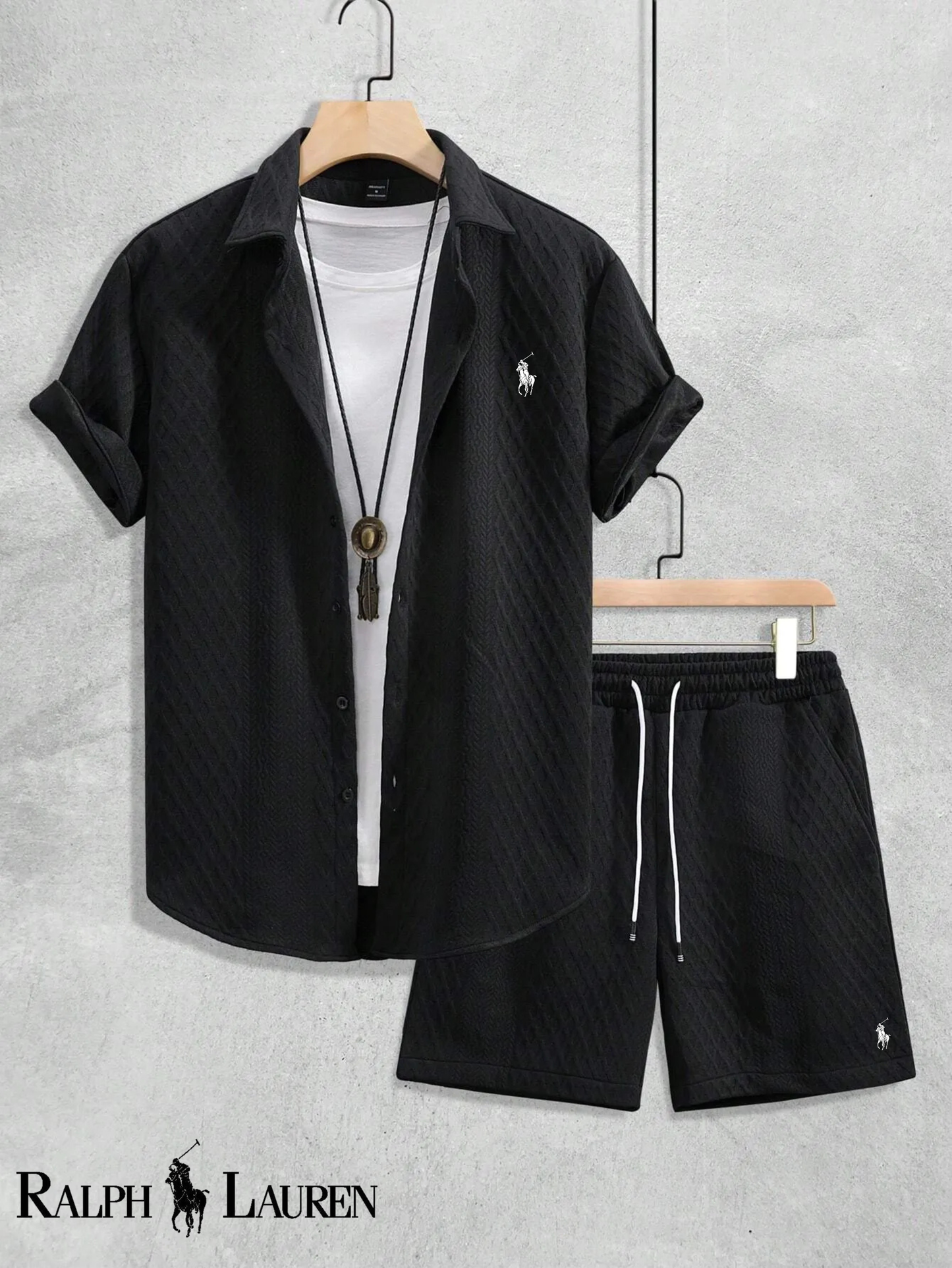 Ralph Lauren Premium Texturerat Sommarsett