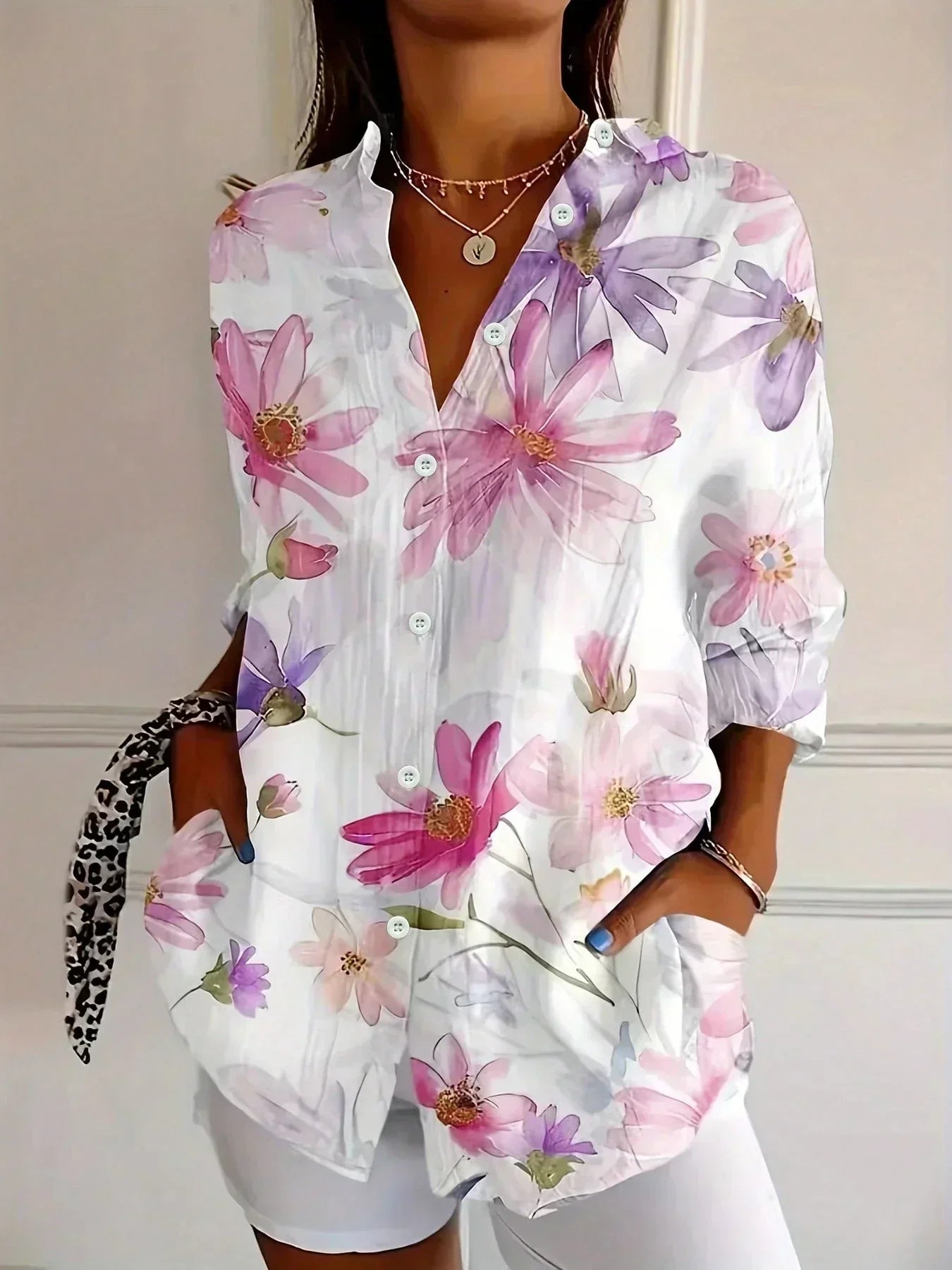 Astrid | Colorful Pattern Blouse