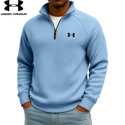 UA™ Ribbed Performance Quarter-Zip Sweatshirt