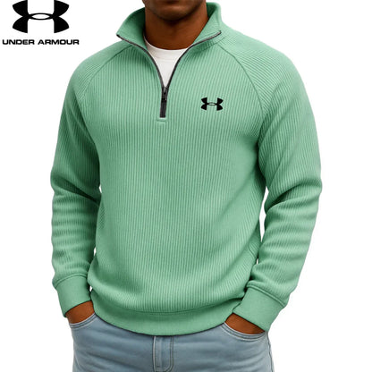 UA™ Ribbed Performance Quarter-Zip Sweatshirt